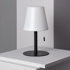 Lampada da Tavolo LED Ricaricabile Nero IP44 In Alluminio e Policarbonato
