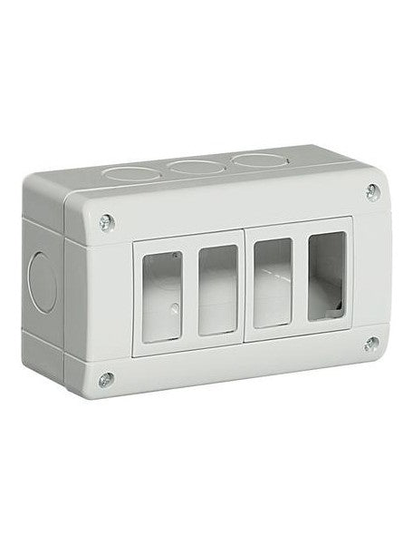 Contenitore 4 moduli IP 40 Compatibile Magic Bticino e Gewiss System