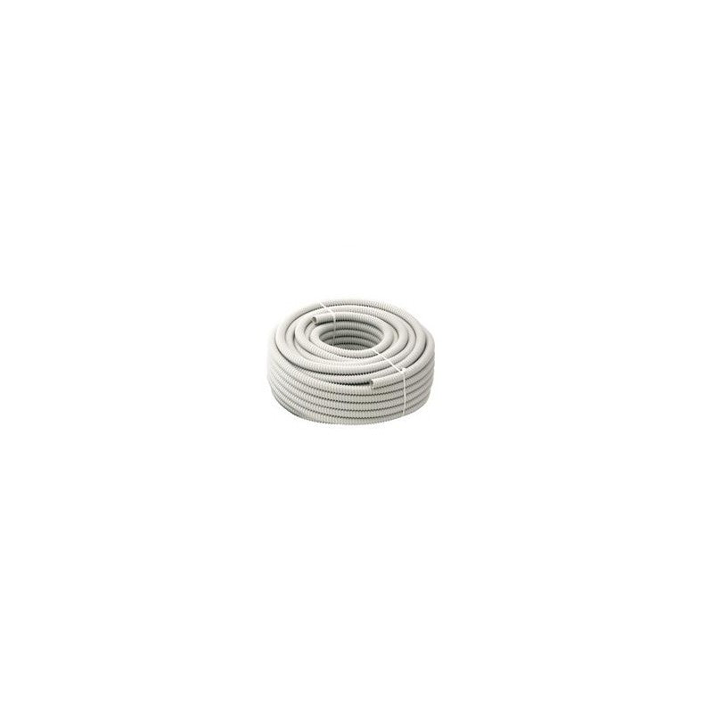 Guaina Vinilica Spiralata Flessibile Grigia 30 Metri Diametro 32mm