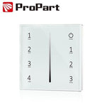 Telecomando da parete 1CH, a batteria, bianco, 4 zone RF2.4G