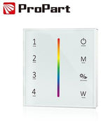 Telecomando da parete RGB/RGBW bianco 4 zone RF2.4G
