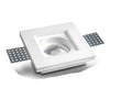 Portafaretto in Gesso Ceramico Slim Quadrato da Incasso per GU10/MR16