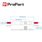 Dimmer interruttore touch 1 canale MAX 24V/76W Propart