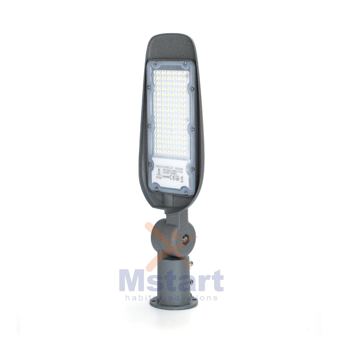 Armatura Stradale Lampione Led 50W Aigostar IP65 Bianco Freddo 6500K