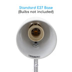 Lampada Da Tavolo Aigostar Flex per lampadine E27 Bianca