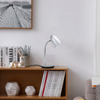 Lampada Da Tavolo Aigostar Flex per lampadine E27 Silver