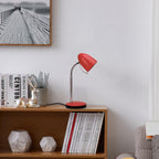 Lampada Da Tavolo Aigostar Flex per lampadine E27 Rossa