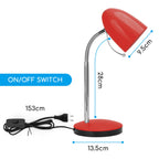 Lampada Da Tavolo Aigostar Flex per lampadine E27 Rossa