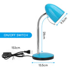 Lampada Da Tavolo Aigostar Flex per lampadine E27 Blu