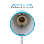 Lampada Da Tavolo Aigostar Flex per lampadine E27 Blu
