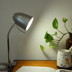 Lampada Da Tavolo Argento Per Lampadine Led E27 Con Clip Aigostar