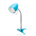 Lampada Da Tavolo Blu Per Lampadine Led E27 Con Clip Aigostar