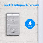 Campanello Senza Fili Wireless Impermeabile IP44 da Esterno Aigostar