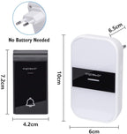 Campanello Senza Fili Wireless Impermeabile IP44 da Esterno Aigostar Bianco Nero
