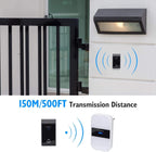Campanello Senza Fili Wireless Impermeabile IP44 da Esterno Aigostar Bianco Nero