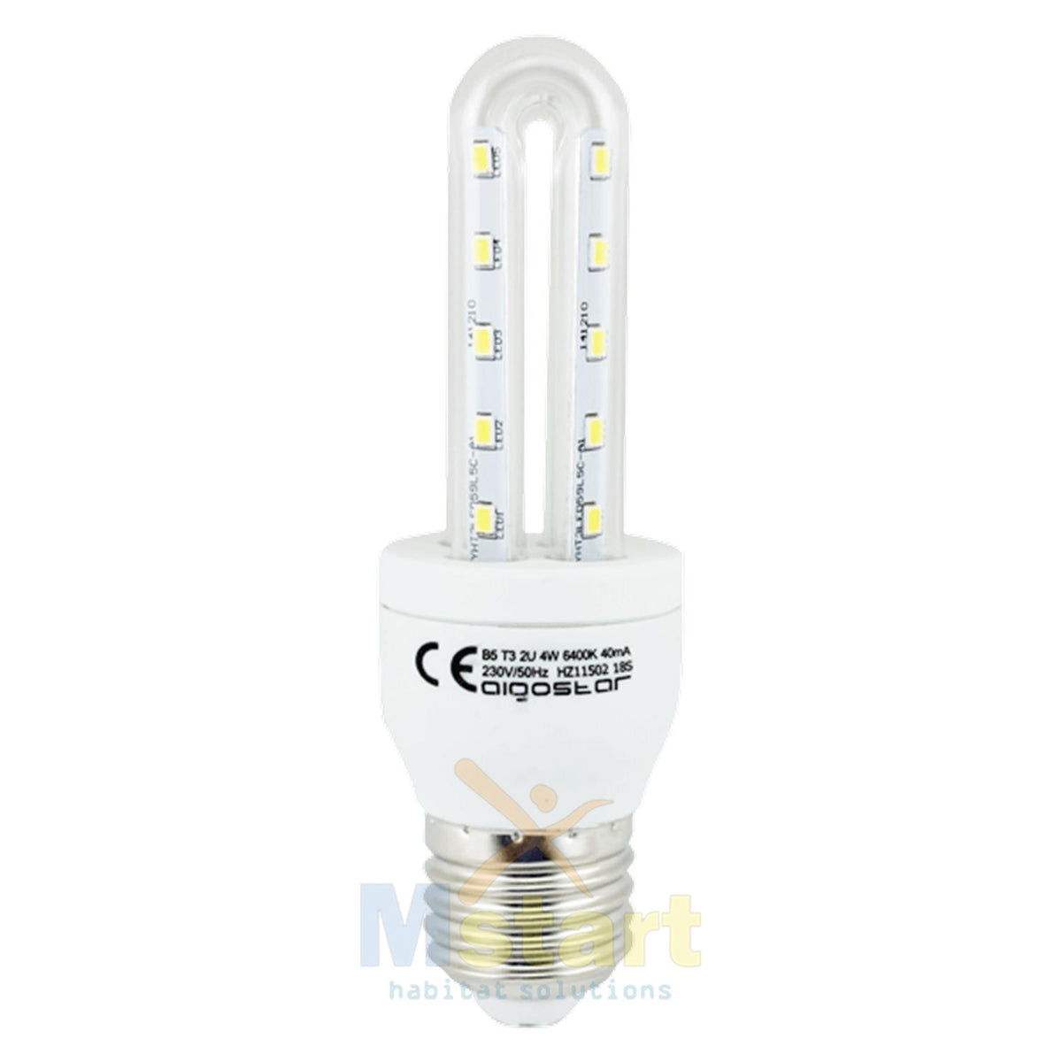 Lampadina Led T3 E27 4W 2U Bianco Caldo 3000K