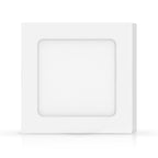 Plafoniera Led 6W Bianca Applique Quadrato Bianco Neutro 4000K