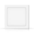 Plafoniera Led 12W Bianca Applique Quadrato Bianco Neutro 4000K