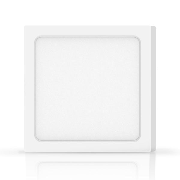 Plafoniera Led 18W Bianca Applique Quadrato Bianco Caldo 3000K