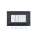Placca Compatibile Vimar Eikon Evo Grigio Scuro 3, 4, 7 Posti