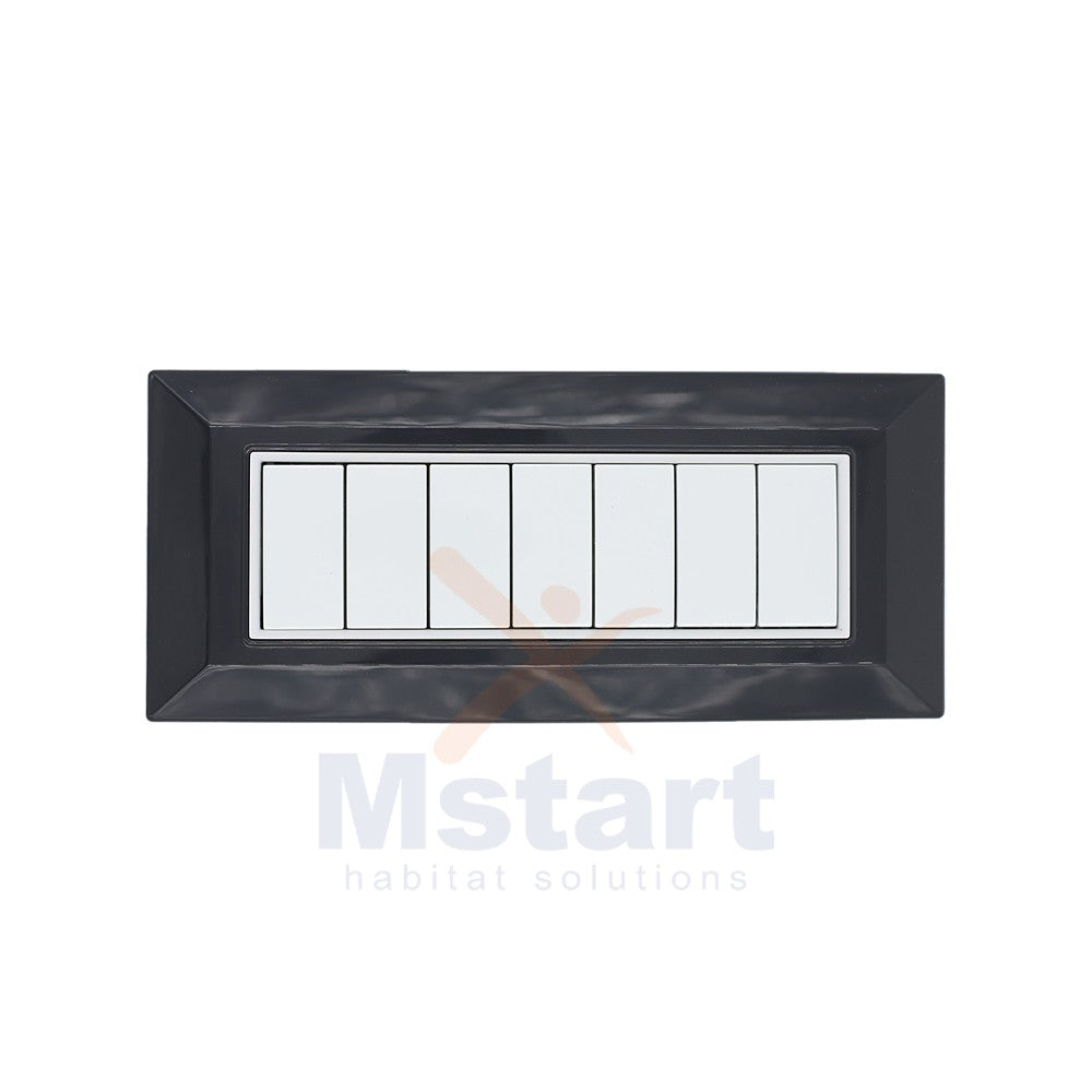 Placca Compatibile Vimar Eikon Evo Grigio Scuro 3, 4, 7 Posti