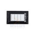 Placca Compatibile Vimar Eikon Evo Nera 3, 4, 7 Posti