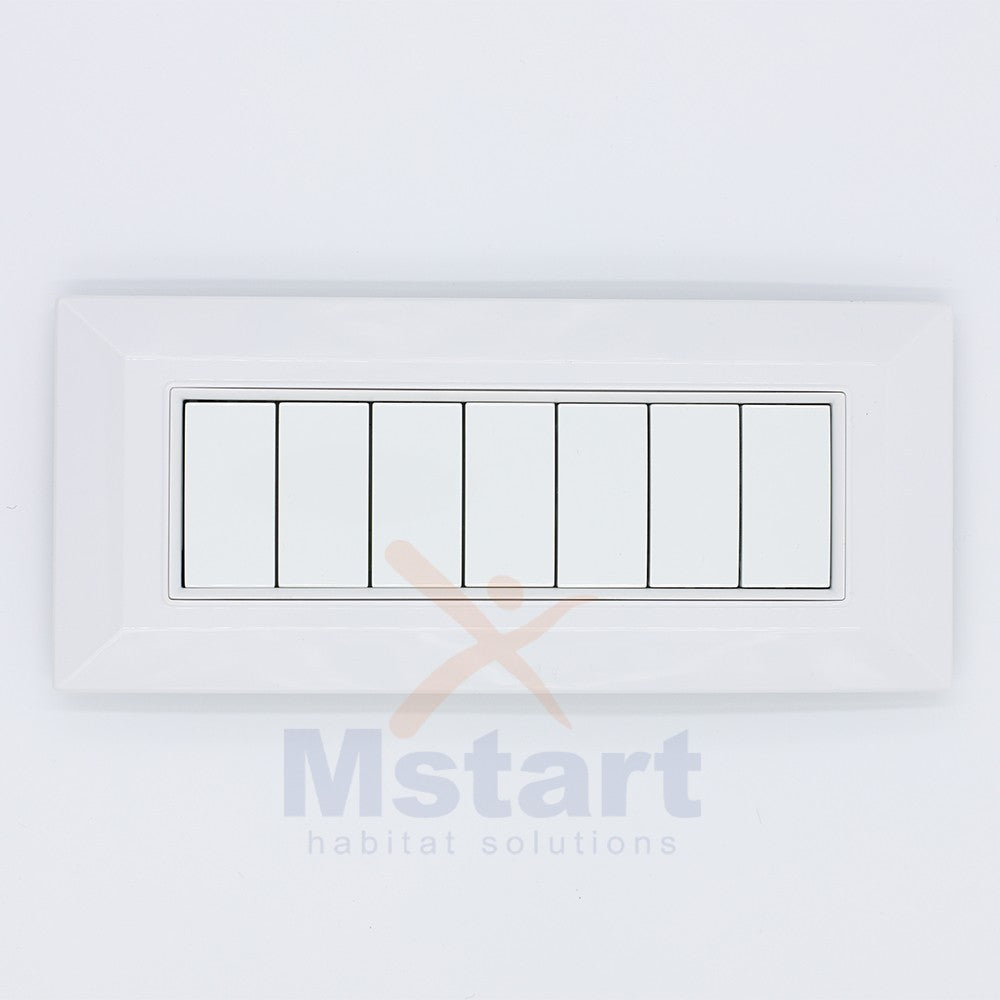 Placca Compatibile Vimar Eikon Bianca 3, 4, 7 Posti