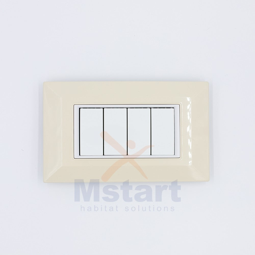 Placca Compatibile Vimar Eikon Avorio 3, 4, 7 Posti