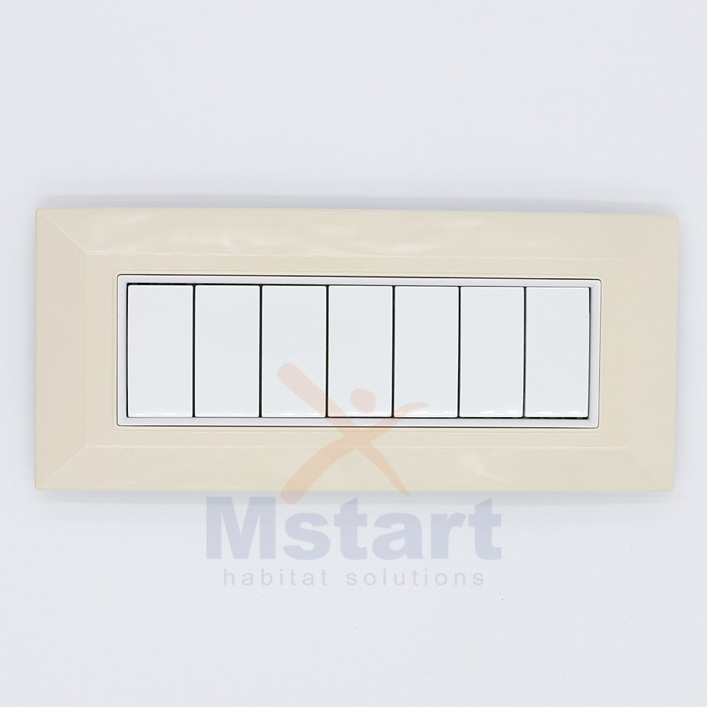 Placca Compatibile Vimar Eikon Avorio 3, 4, 7 Posti