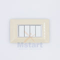 Placca Compatibile Vimar Eikon Evo Avorio 3, 4, 7 Posti