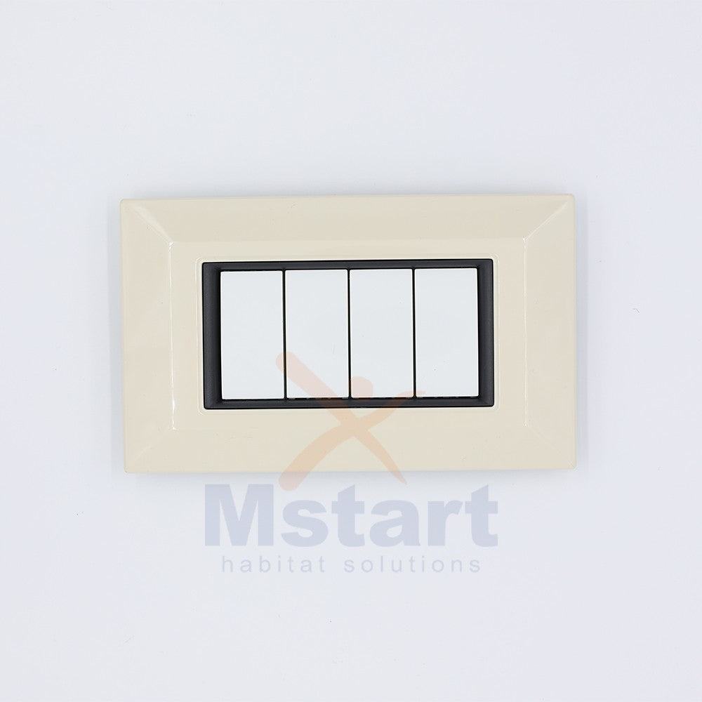 Placca Compatibile Vimar Eikon Avorio 3, 4, 7 Posti