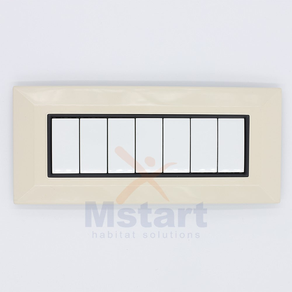 Placca Compatibile Vimar Eikon Avorio 3, 4, 7 Posti
