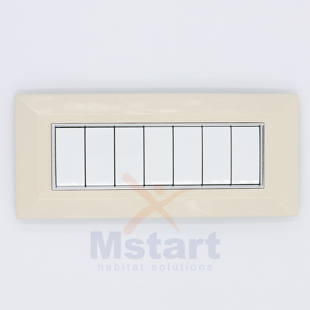 Placca Compatibile Vimar Eikon Evo Avorio 3, 4, 7 Posti