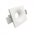 Portafaretto in Gesso Ceramico Stondato Conico da Incasso per GU10/MR16