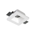 Portafaretto Quadrato Da Incasso In Gesso Per Lampadine GU10 e MR16