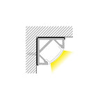 Profilo in Alluminio 2 Metri Angolare per Striscia Led Anodizzato