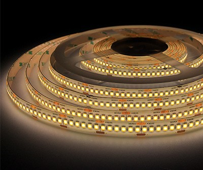 Striscia Led 16W/MT 24V PCB 10mm 1200 Led SMD 2835 IP65 3000K 5MT