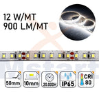 Striscia LED 5m IP65 SILICON 2835 24V - 12W/m 120led/m 6500K