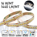 Striscia LED 5m IP65 SILICON 2835 24V - 16W/m 240led/m 6500K