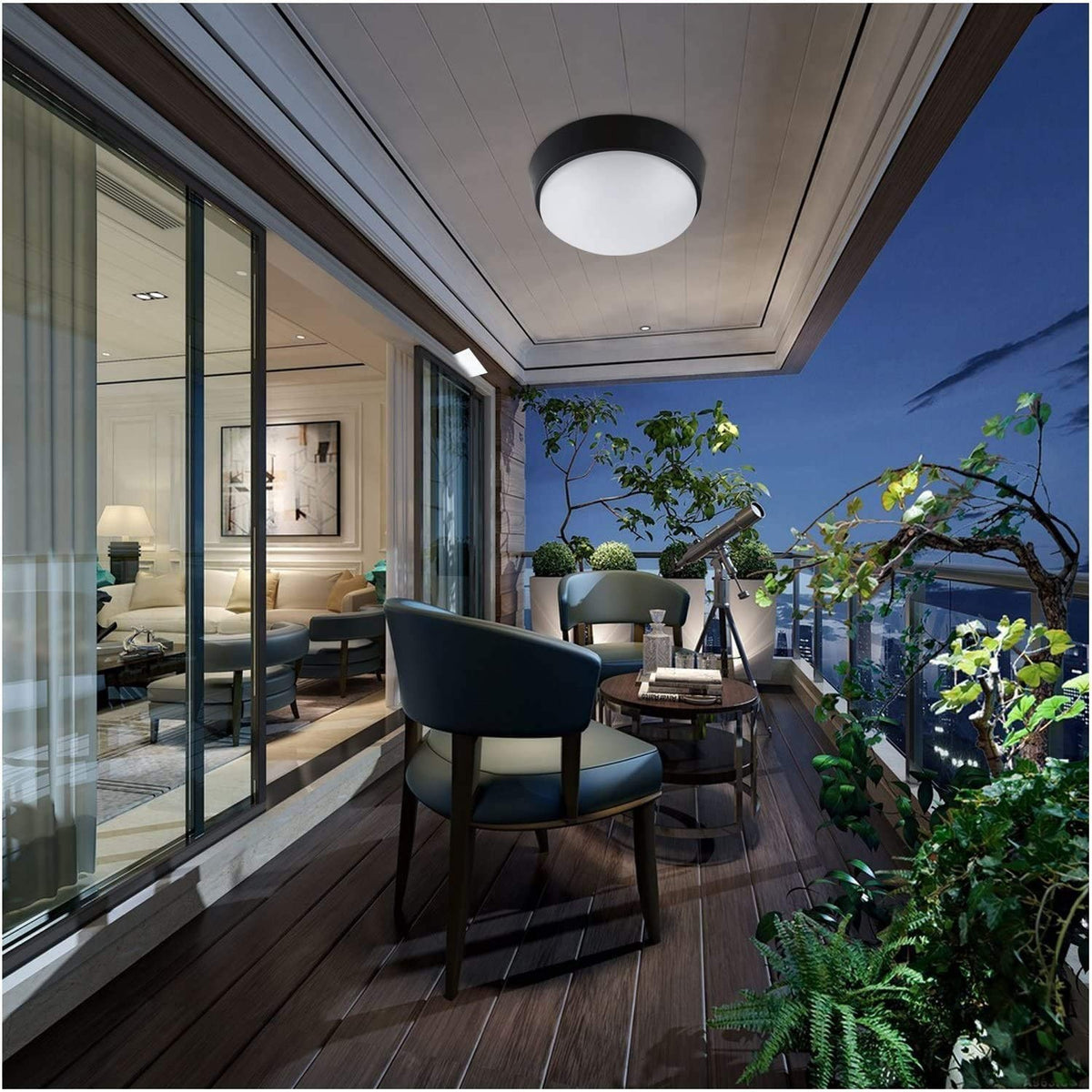 Plafoniera LED Rotonda Bianca 15W Luce Naturale 4000K Ø180*55 IP54