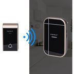 CAMPANELLO SENZA FILI WIRELESS DIGITALE IP44 PORTE CASA UFFICIO AIGOSTAR NERO-ORO