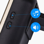CAMPANELLO SENZA FILI WIRELESS DIGITALE IP44 PORTE CASA UFFICIO AIGOSTAR NERO-ORO