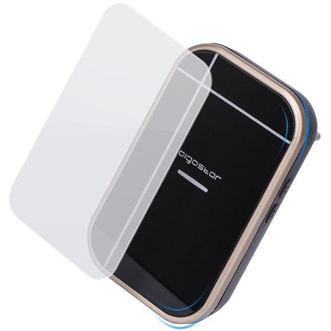 CAMPANELLO SENZA FILI WIRELESS DIGITALE IP44 PORTE CASA UFFICIO AIGOSTAR NERO-ORO