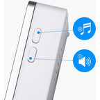 CAMPANELLO SENZA FILI A BATTERIE WIRELESS DIGITALE IP44 PORTE CASA UFFICIO PORTA 150M AIGOSTAR BIANCO-SILVER