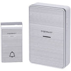CAMPANELLO SENZA FILI A BATTERIE WIRELESS DIGITALE IP44 PORTE CASA UFFICIO PORTA 150M AIGOSTAR SILVER