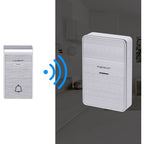 CAMPANELLO SENZA FILI A BATTERIE WIRELESS DIGITALE IP44 PORTE CASA UFFICIO PORTA 150M AIGOSTAR SILVER