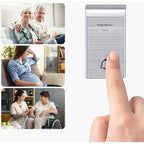 CAMPANELLO SENZA FILI A BATTERIE WIRELESS DIGITALE IP44 PORTE CASA UFFICIO PORTA 150M AIGOSTAR SILVER