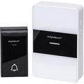CAMPANELLO SENZA FILI A BATTERIE WIRELESS DIGITALE IP44 PORTE CASA UFFICIO PORTA 150M AIGOSTAR BIANCO