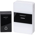 CAMPANELLO SENZA FILI A BATTERIE WIRELESS DIGITALE IP44 PORTE CASA UFFICIO PORTA 150M AIGOSTAR BIANCO