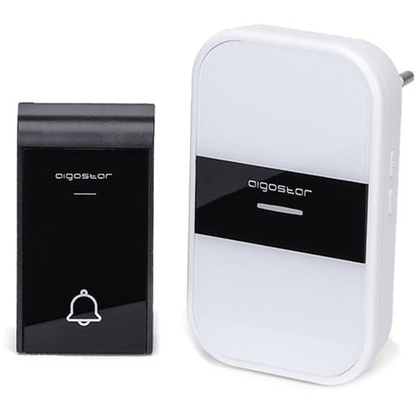 CAMPANELLO SENZA FILI WIRELESS DIGITALE IP44 PORTE CASA UFFICIO AIGOSTAR BIANCO
